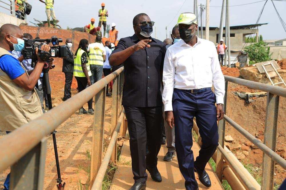 Chantiers de construction du pont du Golf et de l'échangeur de Yopougon Gesco_2022_RCI_CIV_16