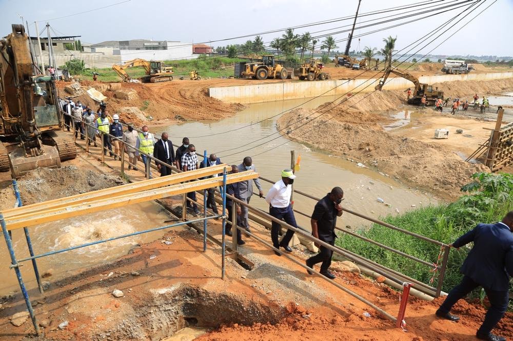 Chantiers de construction du pont du Golf et de l'échangeur de Yopougon Gesco_2022_RCI_CIV_17