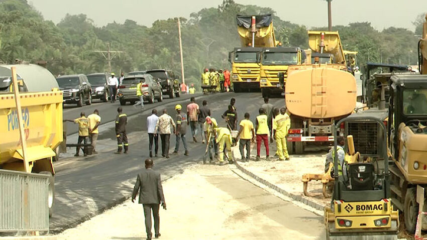 Chantiers de construction du pont du Golf et de l'échangeur de Yopougon Gesco_2022_RCI_CIV_18