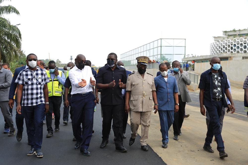 Chantiers de construction du pont du Golf et de l'échangeur de Yopougon Gesco_2022_RCI_CIV_4