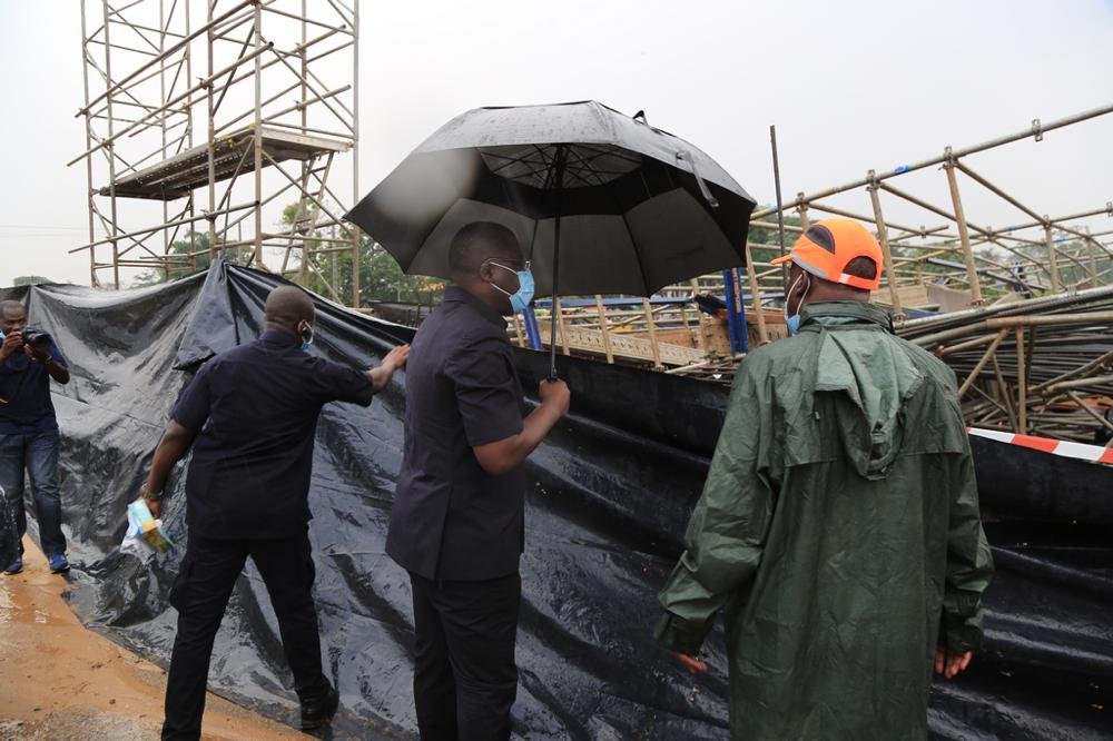Chantiers de construction du pont du Golf et de l'échangeur de Yopougon Gesco_2022_RCI_CIV_7