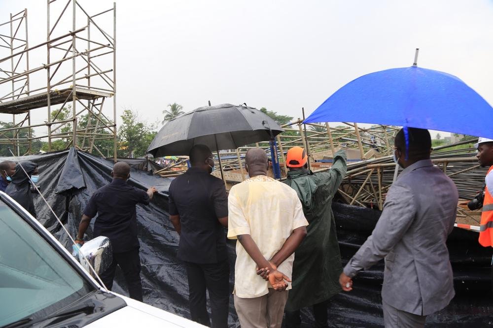 Chantiers de construction du pont du Golf et de l'échangeur de Yopougon Gesco_2022_RCI_CIV_8