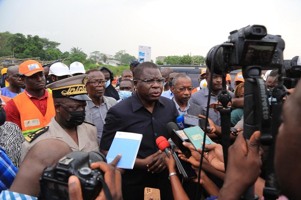 Chantiers de construction du pont du Golf et de l'échangeur de Yopougon Gesco_2022_RCI_CIV_9
