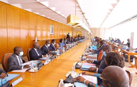 Communiqué du Conseil des ministres du mercredi 12 janvier 2022.