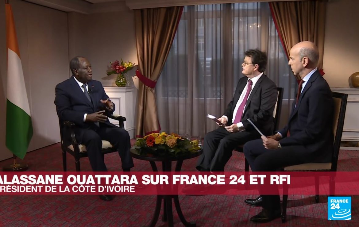 Le président Alassane Ouattara sur France 24 : « La fin de l’opération Barkhane et Takuba laisse un grand vide ».
