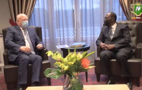 Le Chef de l’Etat a eu entretien avec le Président-Directeur Général de SEA-Invest, M. Philippe VAN DE VYVER à Bruxelles..