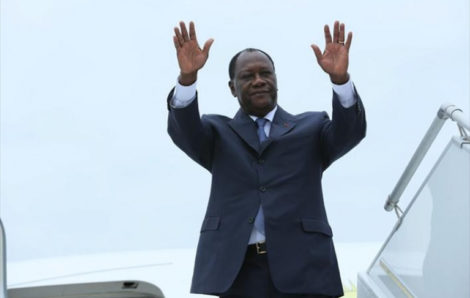 Côte d’Ivoire : Alassane Ouattara s’envole pour Accra (Ghana) 03/02/2022.