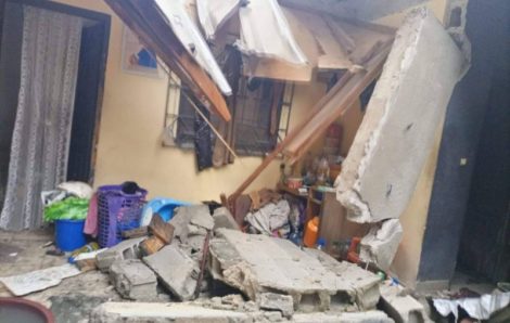 Effondrement d&rsquo;immeuble, dans la commune d&rsquo; Abobo : 04 victimes dont 01 décès annoncé par les pompiers.