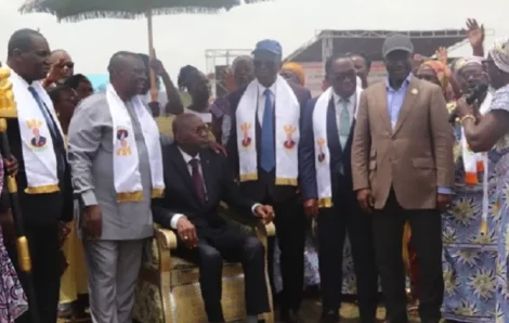 District autonome de la Comoé : Investi, Pascal Abinan rend hommage à Ouattara et appelle à une fédération des intelligences des populations.