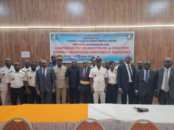 Côte d’Ivoire : Sécuriser les recettes des Affaires Maritimes pour une économie bleue plus dynamique et performante (Séminaire-Bassam).