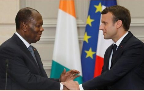 Le Président Alassane Ouattara a twitter suite à la réélection de son homologue Emmanuel Macron.