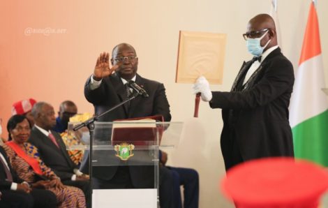 Côte d’ivoire : le nouveau Vice-Président de la République, Tiémoko Meyliet Koné, a prêté serment devant le Conseil constitutionnel.