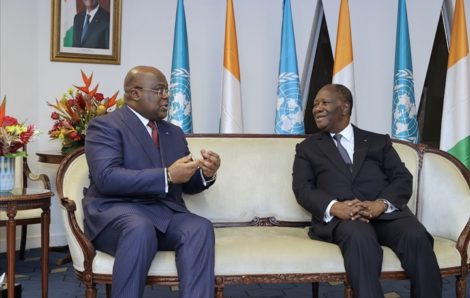 Entretien du Président de la République, avec le Président de la République Démocratique du Congo.