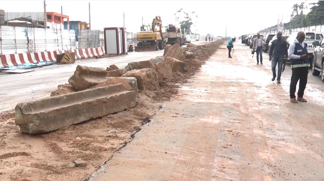 Amédée Kouakou satisfait de l'avancement des travaux du tunnel du rond point Abobo_1