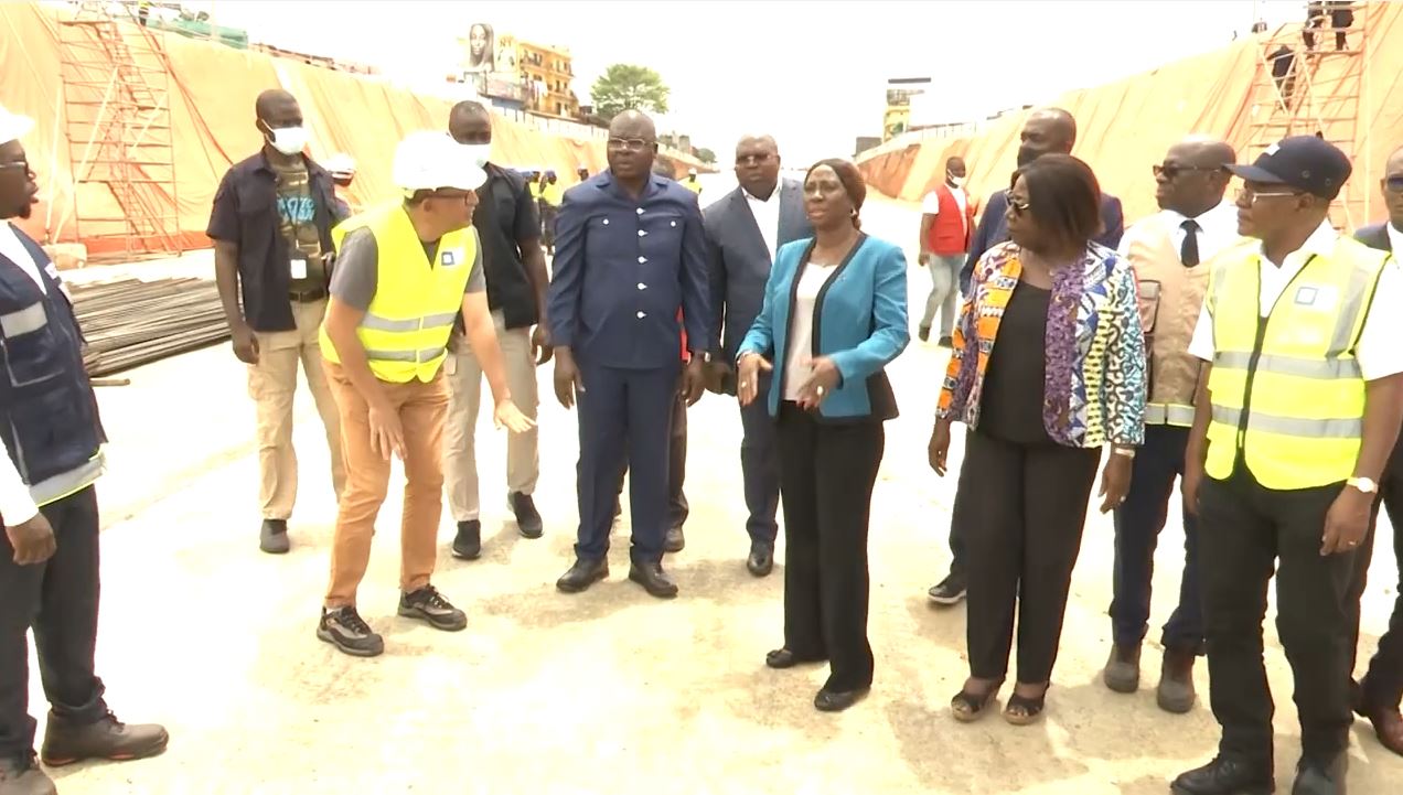 Amédée Kouakou satisfait de l'avancement des travaux du tunnel du rond point Abobo_14