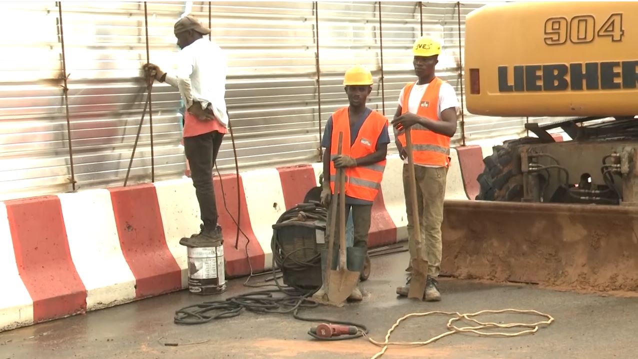 Amédée Kouakou satisfait de l'avancement des travaux du tunnel du rond point Abobo_3