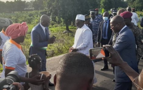 Côte d’Ivoire-AIP/ Première visite du VP Meyliet Koné à Tafiré sa ville natale après sa nomination.