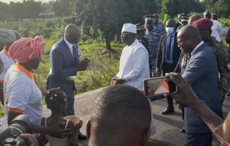 Côte d’Ivoire-AIP/ Première visite du VP Meyliet Koné à Tafiré sa ville natale après sa nomination.