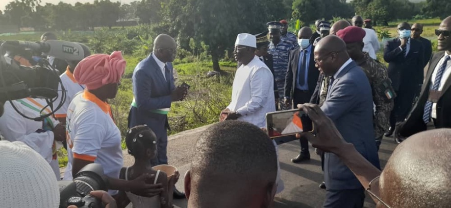 Côte d’Ivoire-AIP/ Première visite du VP Meyliet Koné à Tafiré sa ville natale après sa nomination.