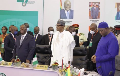 Sommet extraordinaire de la conférence des Chefs d’Etat et de gouvernement sur la situation au Mali, en Guinée, et au Burkina Faso.