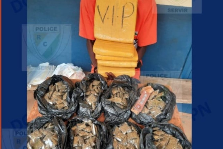 Côte d’Ivoire : Près de 7 kg de drogue saisis dans un village de Boundiali.