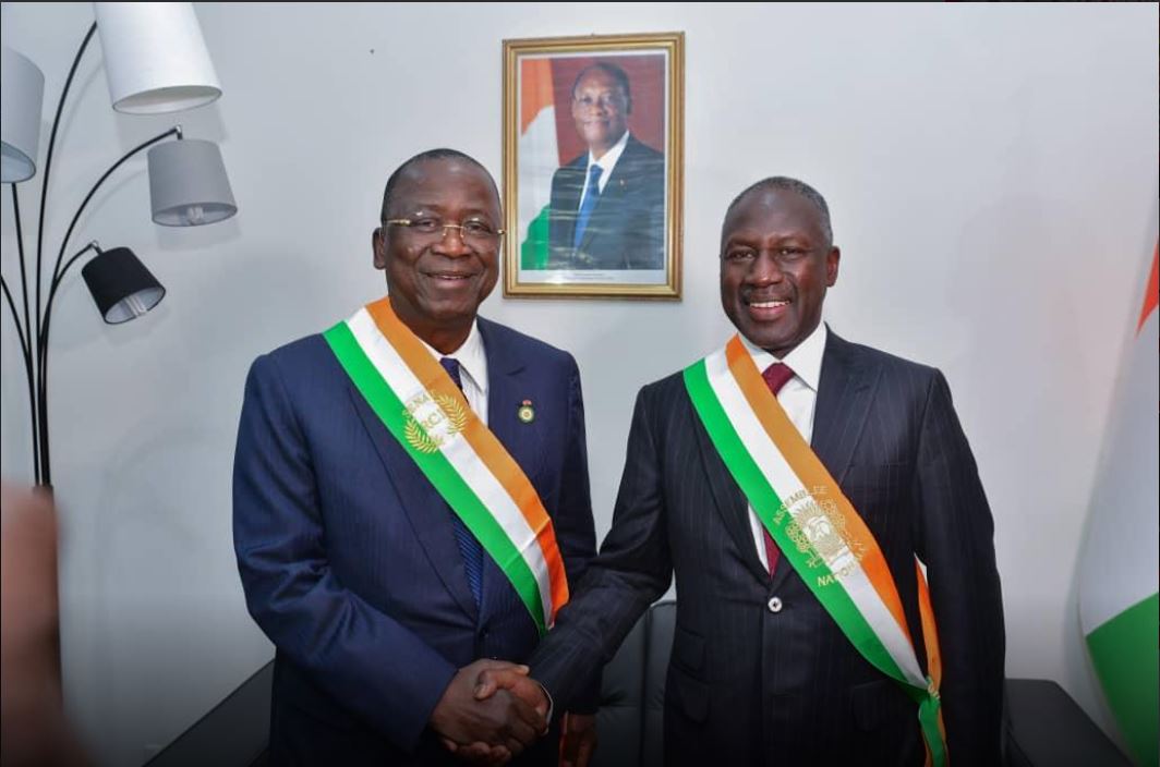 Audience – Le président du Sénat félicite le président Adama Bictogo pour son élection.