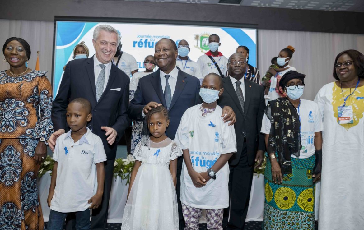 Le Chef de l’Etat a pris part à la double cérémonie de célébration de la Journée Mondiale des Réfugiés et d’invocation de la clause de cessation du statut de Réfugié pour les Réfugiés ivoiriens.