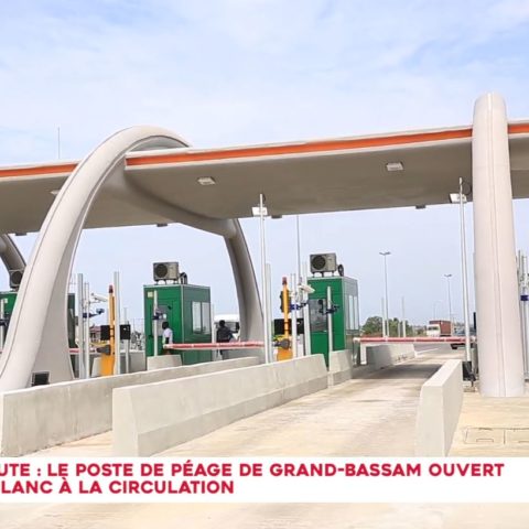 Le péage de l’autoroute de Grand-Bassam s’ouvre le 24 juin 2022.