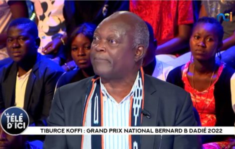Tiburce Koffi : grand prix national Bernard B Dadié 2022 invité à l’émission « La Télé d’Ici du 24 mai 2022 ».