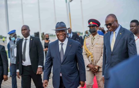 Ghana : arrivée du Président Alassane Ouattara à Accra, pour le 61ème Sommet ordinaire la CEDEAO.