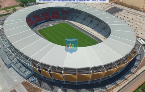 CAN 2023 : Le stade de Bouaké vers son achèvement complet.