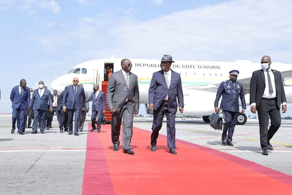 Après le Sommet ordinaire de la CEDEAO à Accra : Le Président Alassane Ouattara a regagné Abidjan.