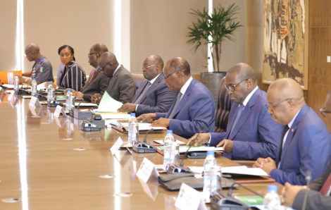 Réunion du Conseil National de Sécurité (CNS) du 04 Août 2022 présidée par le Président de la République, S.E.M. Alassane Ouattara.