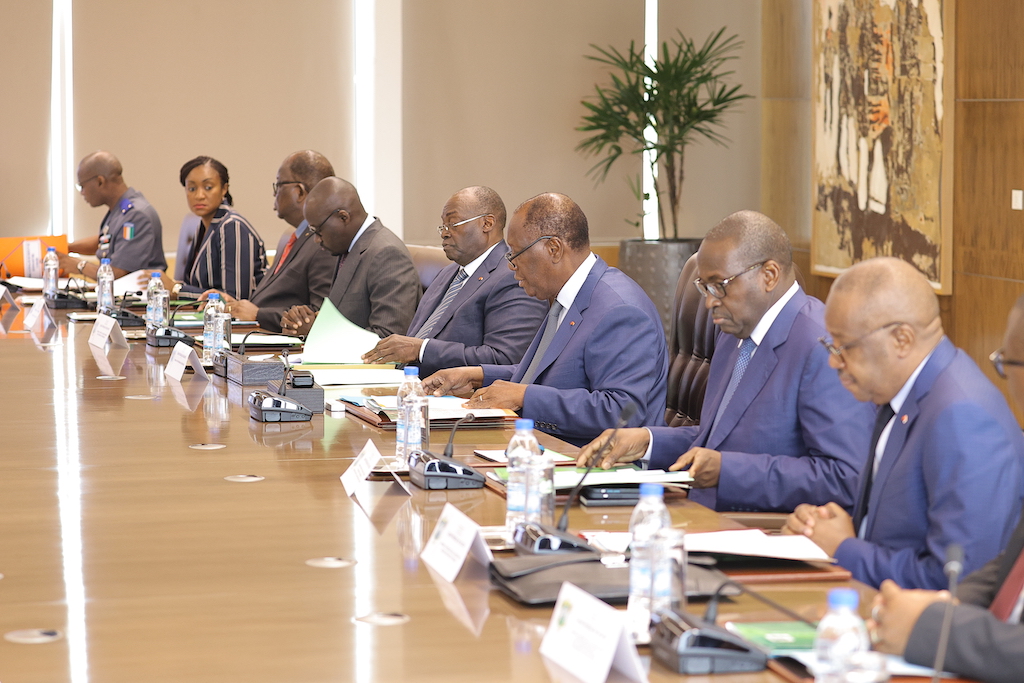 Réunion du Conseil National de Sécurité (CNS) du 04 Août 2022 présidée par le Président de la République, S.E.M. Alassane Ouattara.