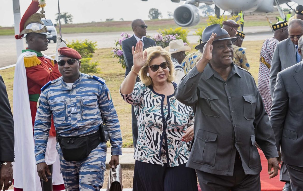 Arrivée à Yamoussoukro du Président de la République, S.E.M. Alassane OUATTARA (06/07/2022).