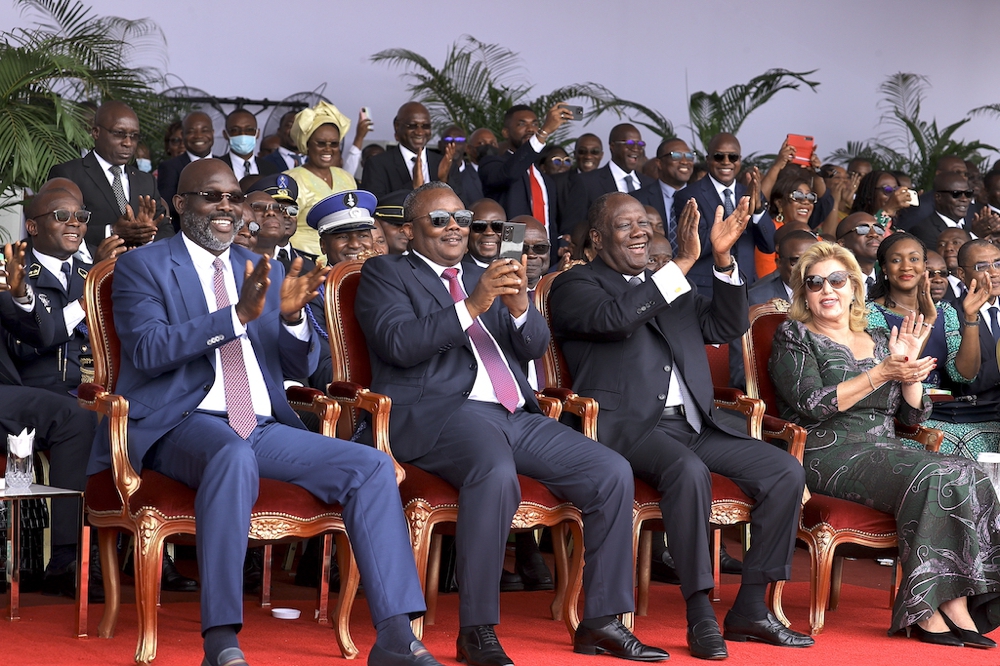 Cérémonie du 62ème anniversaire de l’Indépendance de la Côte d’Ivoire à Yamoussoukro (07/08/2022).