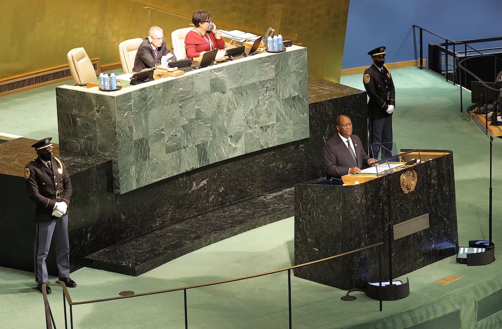 Allocution du Président de la République, S.E.M. Alassane OUATTARA, à la tribune de la 77ème Session de l’Assemblée Générale des Nations Unies (21/09/2022).
