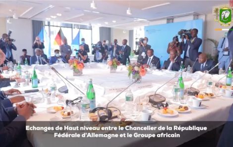 Rencontre de haut niveau entre le Chancelier allemand et les Chefs d’Etat africains.