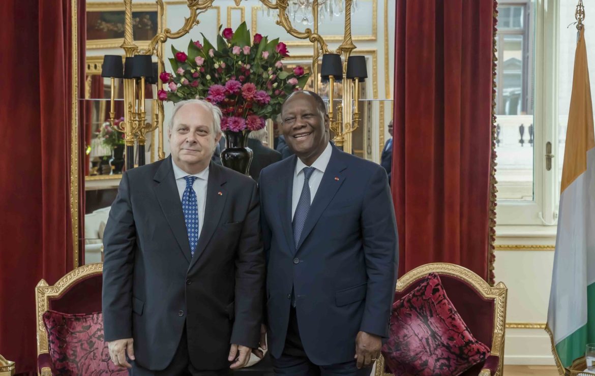 Rencontre du Chef de l’état avec le Professeur Andrea Riccardi, Fondateur de la Communauté de Sant’Egidio.