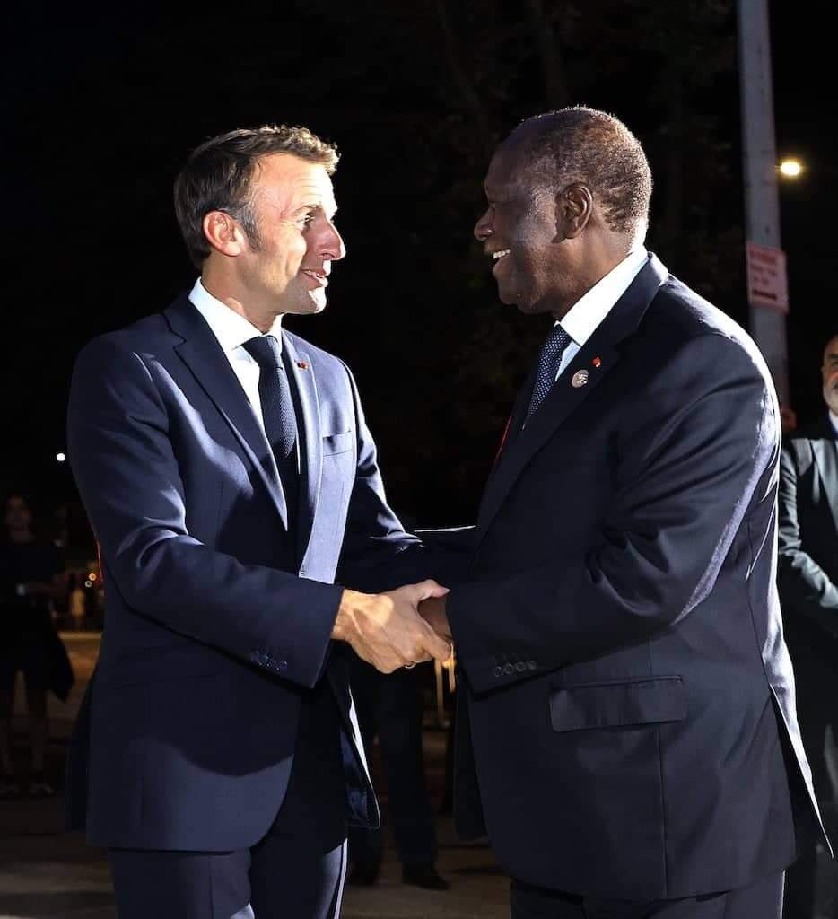 New-York: Alassane Ouattara au « dîner de travail offert » par Emmanuel Macron.