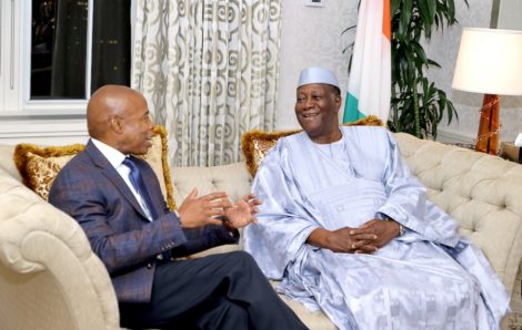 En marge de l’Assemblée générale des Nations-Unies, Alassane Ouattara s’entretient avec avec le Maire de New York.