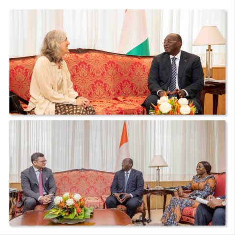 Le Vice-Président de La République a eu des Entretiens avec L’Ambassadeur de L’Union Européenne en Côte D’Ivoire et le Ministre des Affaires Etrangères de L’Ukraine.