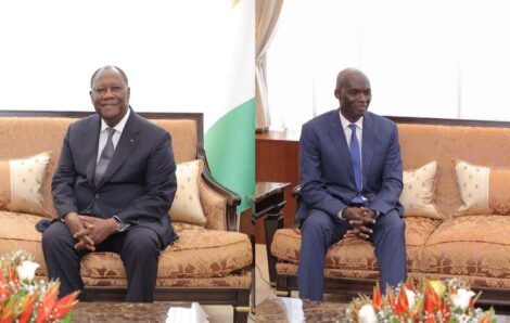 Le Chef de l’Etat a échangé avec les Ambassadeurs de l’Inde et du Burkina Faso en Côte d’Ivoire.