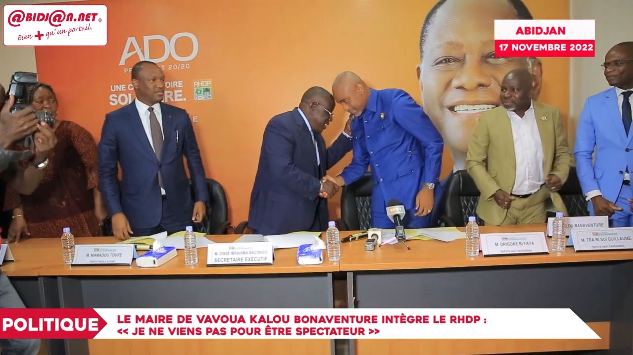 Côte d’Ivoire : Kalou Bonaventure rejoint le RHDP, comment Ouattara l’a convaincu.