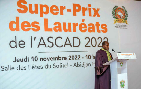 Le Chef de l’Etat a pris part à la cérémonie d’attribution du Super Prix ASCAD 2022.