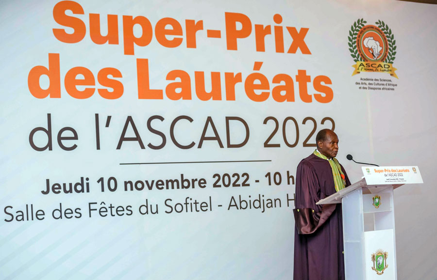 Le Chef de l’Etat a pris part à la cérémonie d’attribution du Super Prix ASCAD 2022.