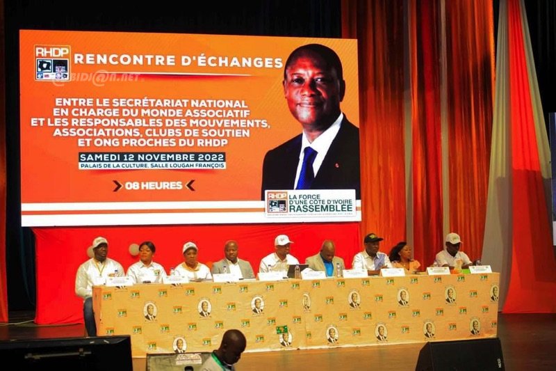 Côte d’Ivoire/RHDP : 600 mouvements de soutien s’engagent pour Alassane Ouattara.