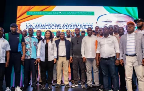 Côte d’Ivoire : La jeunesse du RHDP commémore l’an 2 de l’élection du président Ouattara.