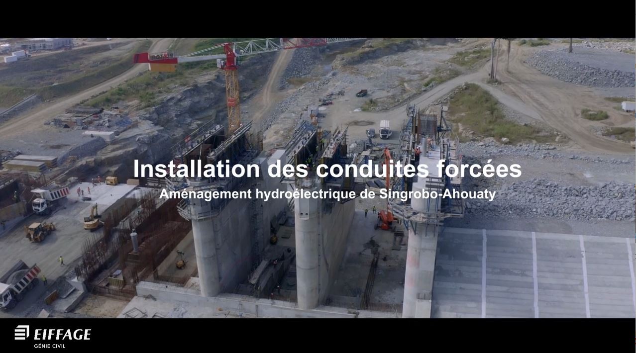 Barrage Singrobo_installation_conduites forcees_2022_1