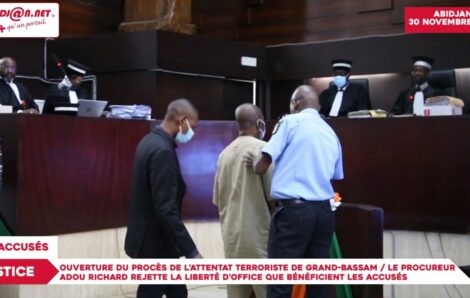 Côte d’Ivoire : ouverture du procès de l’attentat terroriste de Grand-Bassam au tribunal criminel d’Abidjan.